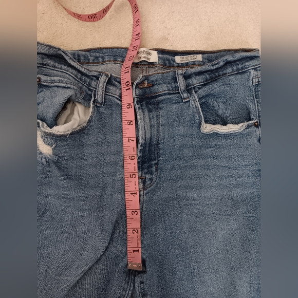 Kensie~Ultimate High Rise Skinny Distressed Denim Jeans - Picture 6 of 14
